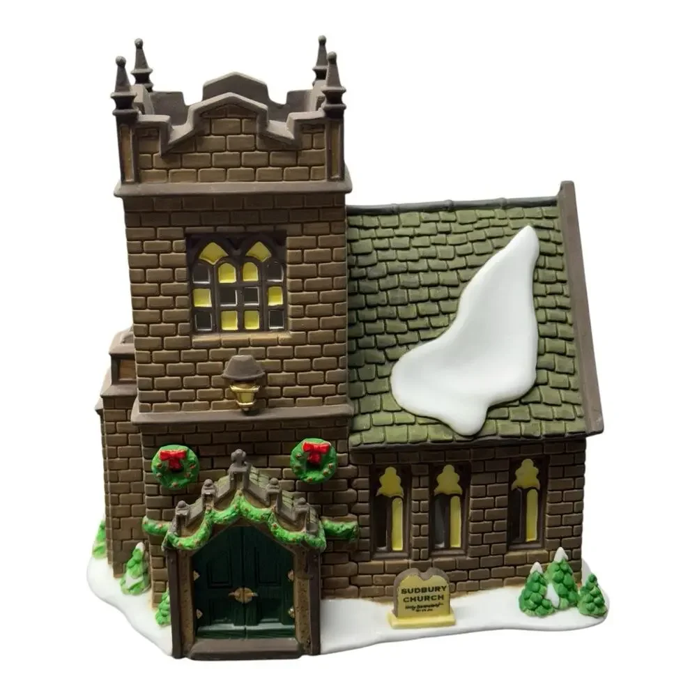 Department 56 Dickens Village Sadbury Church #58332 Lighted Building 1997